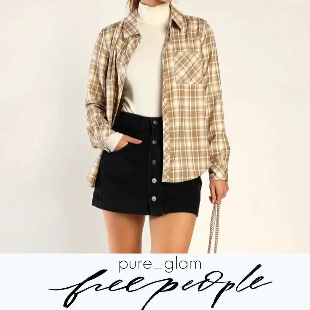 Free People corduroy mini skirt  in cotton
